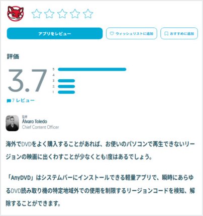 AnyDVDの評判