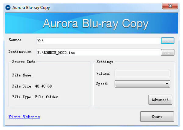 Aurora Blu-ray Copyでブルーレイをコピー