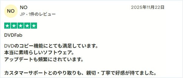 DVDFabへの好評