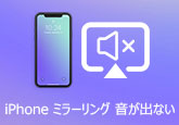 iPhone ミラーリング 音 出ない