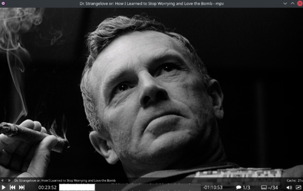 MPVプレイヤーでISOファイルを再生